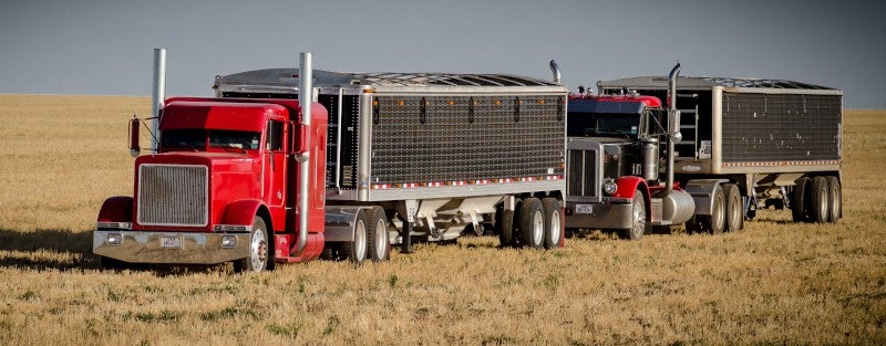 Ag haulers are not only dealing with ELDs and hour-of-service uncertainty, but tariff talk is clouding the future outlook as well. ( Photo: Truckstockimages.com )