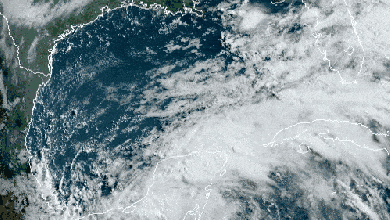 Satellite animation of Tropical Storm Cristobal on June 4, 2020.