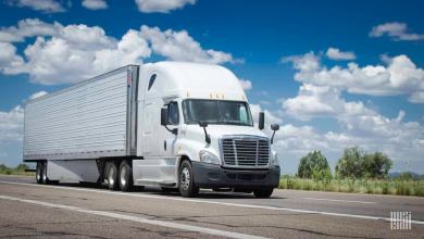 Unidentified truck on highway