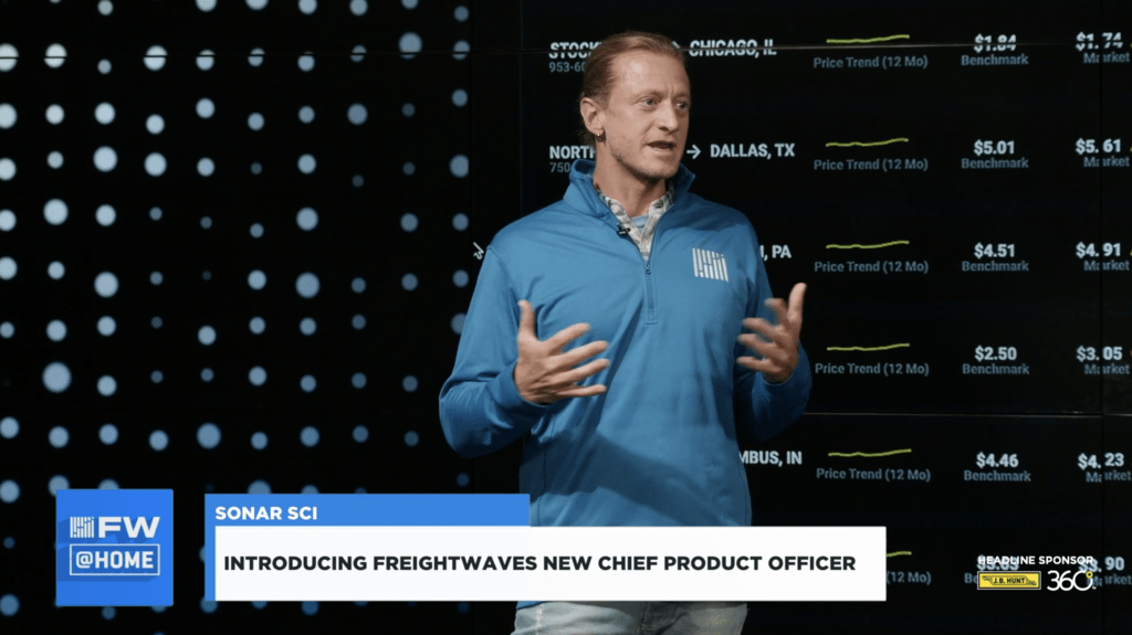 FreightWaves' Travis Rhyan explains features of SONAR.