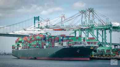 trans-Pacific container port