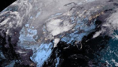 Satellite animation of te continental US.