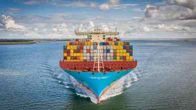 Maersk container ship