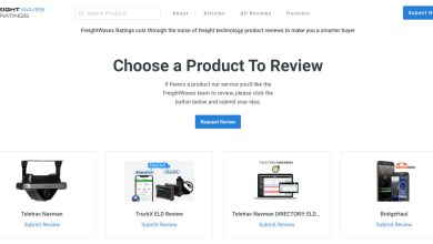 A page view from the new FreightWaves Ratings site.