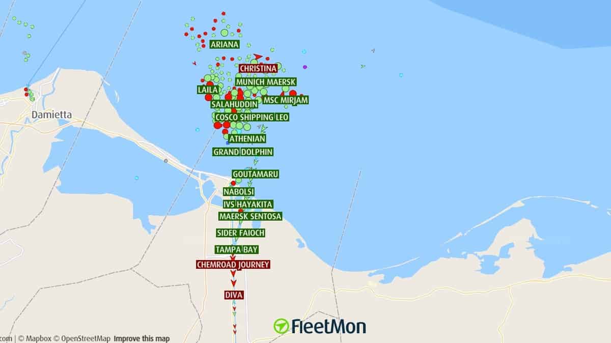 Suez Canal map