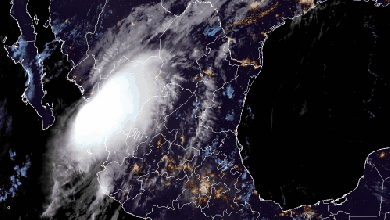 Satellite animation of Hurricane Pamela in the eastern Pacific.