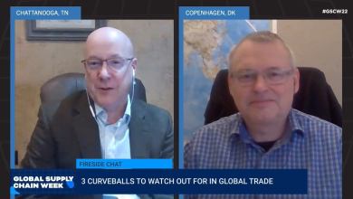 Kevin Hill and Lars Jensen at FreightWaves’ Global Supply Chain Week