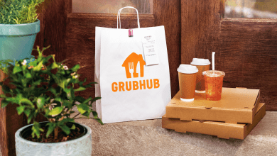 Grubhub food delivery bag