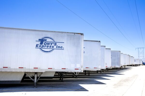 Tony's Express trailers