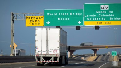 Truck heading towards Mexico