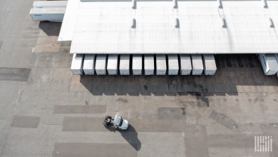 XPO trailers at a terminal