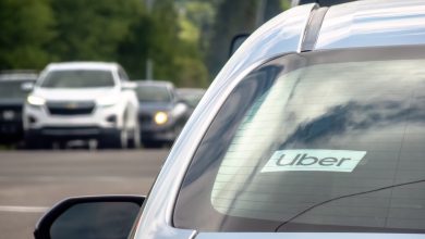 Car with Uber sticker