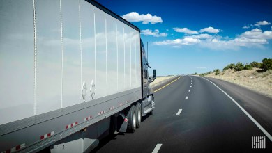 truck on the highway