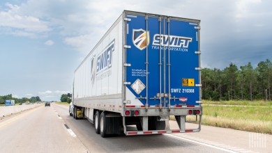 rearview of a Swift trailer