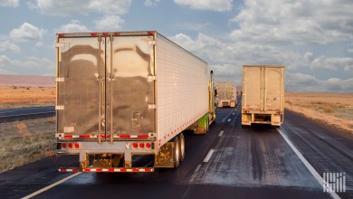 trucks on the highway