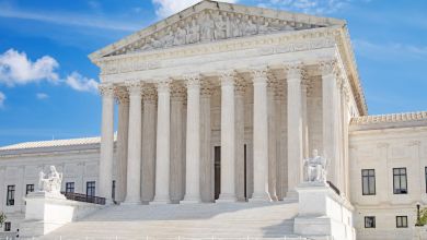 View of the U.S. Supreme Court building.